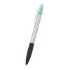 Neptune Pen With Highlighter Silver with Green