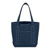 Small Cotton Canvas Yacht Tote Bag Navy Blue | No Imprint | not available | not available