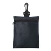 Non-Woven Zippered Pouch Black | No Imprint | not available | not available