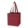 Non-Woven 6 Bottle Wine Tote Bag Burgundy | No Imprint | not available | not available