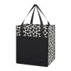 Non-Woven Geometric Shopping Tote Bag Black | No Imprint | not available | not available