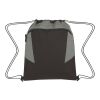 Tahoe Heathered Drawstring Backpack Black with Red | No Imprint | not available | not available