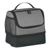 Two Compartment Lunch Pail Bag Gray/Black | No Imprint | not available | not available