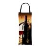 6" W X 16" H Polyester Wine Bag White