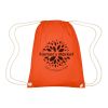 Cooper Cotton Drawstring Bag Metallic Orange