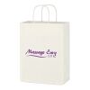 Kraft Paper White Shopping Bag - 10" x 13" White | No Imprint | not available | not available