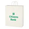 Kraft Paper White Shopping Bag - 16" x 19" White | No Imprint | not available | not available