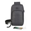 NBN Whitby Sling w/ USB Port Charcoal | No Imprint | not available | not available
