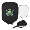 Pickleball Paddle Cover White/Black | No Imprint | not available | not available
