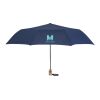 42" Recycled Folding Auto Open Umbrella Navy-White | No Imprint | not available | not available