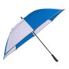62" RPET Golf Umbrella w/ Reflective Trim Royal Blue-White