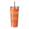 24 Oz. Colma Basics Tumbler Orange | No Imprint