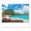 Full Color Beaches Spiral Wall Calendar White