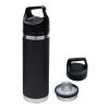 18 Oz. Full Color Davenport Stainless Steel Bottle Onyx | No Imprint | not available | not available