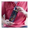 18 Oz. Full Laser Davenport Stainless Steel Bottle Navy Blue