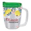 12 Oz. Tritan™ Coffee Mug With Lid  Translucent Clear | No Imprint