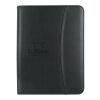 Leather Look 8 ½" x 11" Zippered Portfolio With Calculator Black | No Imprint | not available | not available