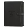 Pebble Grain Zippered Portfolio With Calculator Black | No Imprint | not available | not available