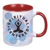 11 Oz. Dye Blast Full Color Mug White Red