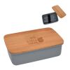Wheat Lunch Set With Bamboo Lid Gray | No Imprint