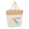 Jute Accent 12oz Cotton Canvas Rope Tote Natural | No Imprint | not available | not available