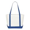 Baltic 18oz Cotton Canvas Boat Tote Transparent Royal Blue | No Imprint | not available | not available