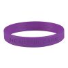 Single Color Silicone Bracelet Purple