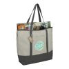 Repose 10oz Recycled Cotton Zippered Tote Standard | Gray | No Imprint | not available | not available