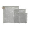 Recycled Cotton Mesh Cinch Pouch Set Gray | No Imprint | not available | not available