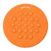 Push Pop Stress Reliever Flying Disc Orange