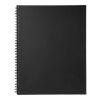 10" x 11.5" Lg Business Spiral Notebook Black | No Imprint | not available | not available