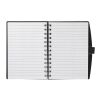 5.5" x 7" Coordinator Spiral Notebook Black | No Imprint | not available | not available