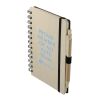 5" x 7" Wheat Straw Notebook With Pen Light Yellow | No Imprint | not available | not available