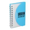 3.4” x 4.5” FSC® Recycled Post Spiral Notebook Transparent Blue