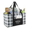 Buffalo Plaid Utility Tote White-Black Trim | No Imprint | not available | not available
