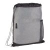 Heather Melange Drawstring Bag Graphite | No Imprint | not available | not available