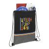 Rainbow RPET Drawstring Bag Black | No Imprint | not available | not available