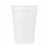 Solid 12oz Stadium Cup White