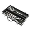 3 Piece BBQ set in Aluminum Case Standard | Black | No Imprint | not available