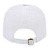 Cap America Relaxed Golf Cap White-Black | Embroidery | - Right Side Panel | 2.75 Inches × 2.00 Inches
