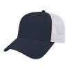Cap America Two-Tone Trucker Mesh Back Cap Navy Blue-White | No Imprint | not available | not available