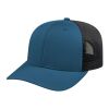 Cap America Premium Trucker Mesh Back Cap Black-Black | No Imprint | not available | not available