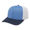 Cap America Premium Trucker Mesh Back Cap Faded Blue-Navy-White