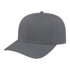 Cap America Perforated Performance Snap Back Cap Graphite | Embroidery | - Across Left Side Seam | 4.00 Inches × 1.50 Inches