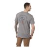 Men's MONROE Short Sleeve Pocket Tee Gray-White | S