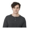 tentree TreeBlend Classic Henley Longsleeve - Men's Standard | Matte Black | L | No Imprint | not available | not available
