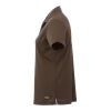 Women's MORENO TEXT MICRO SS POLO Standard | Mocha | XL | No Imprint | not available | not available