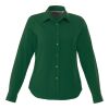 Women's WILSHIRE Long Sleeve Shirt Standard | Forest Green | M | No Imprint | not available | not available