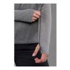 Women's TAZA Knit Quarter Zip Heather Dark Charcoal | XL