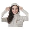 Women's Space Dye Zip Hoodie Gray | S